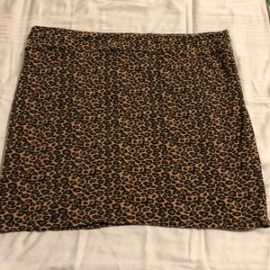 Mini Leopard Tight Pencil skirt